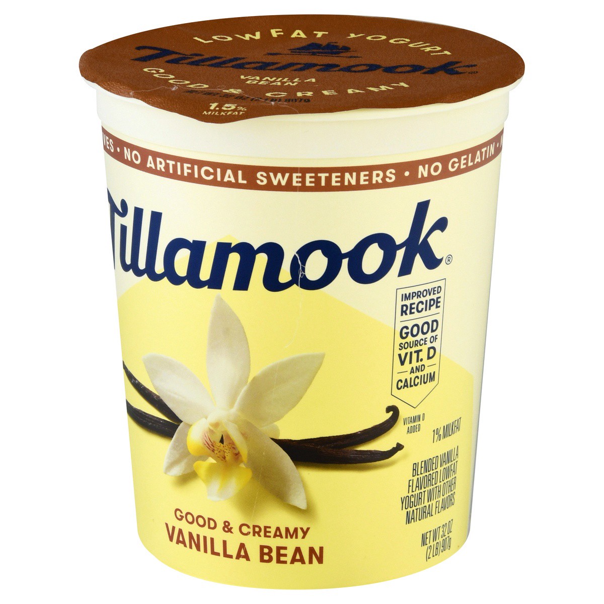 slide 7 of 9, Tillamook Vanilla Bean Yogurt, 32 oz