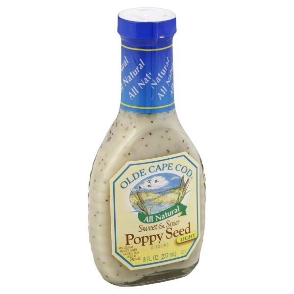 slide 1 of 1, Olde Cape Cod Local Favorites Sweet & Sour Poppy Seed Dressing, 8 oz