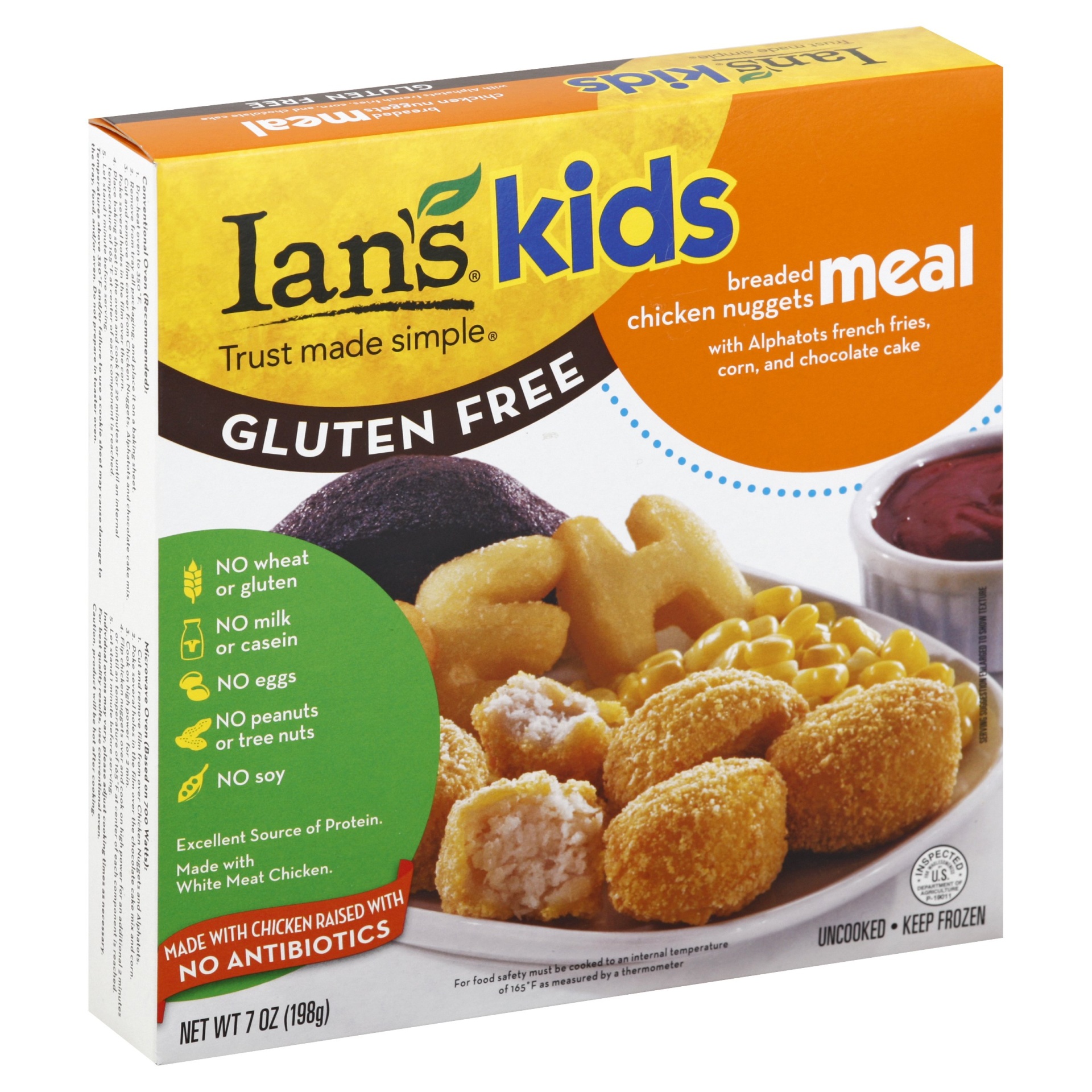 slide 1 of 1, Ian's Chicken Nuggets Meal 7 oz, 7 oz
