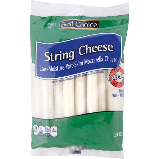 slide 1 of 1, Best Choice Mozzarella String Cheese, 10 oz