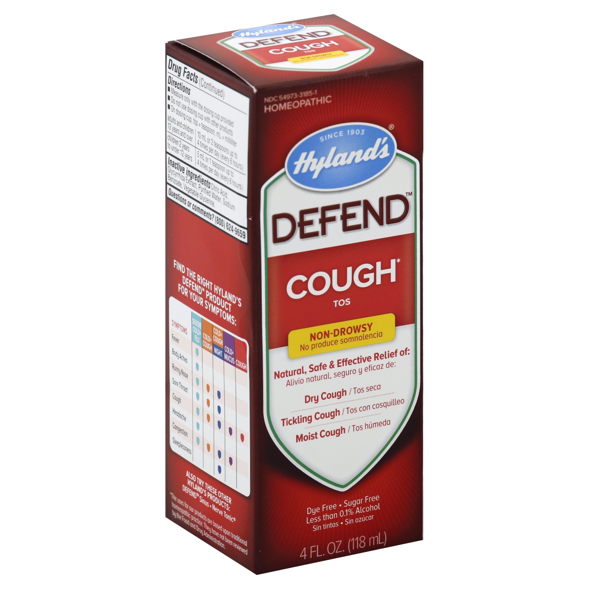 slide 1 of 1, Hyland's Defend Cough Syrup, 4 oz