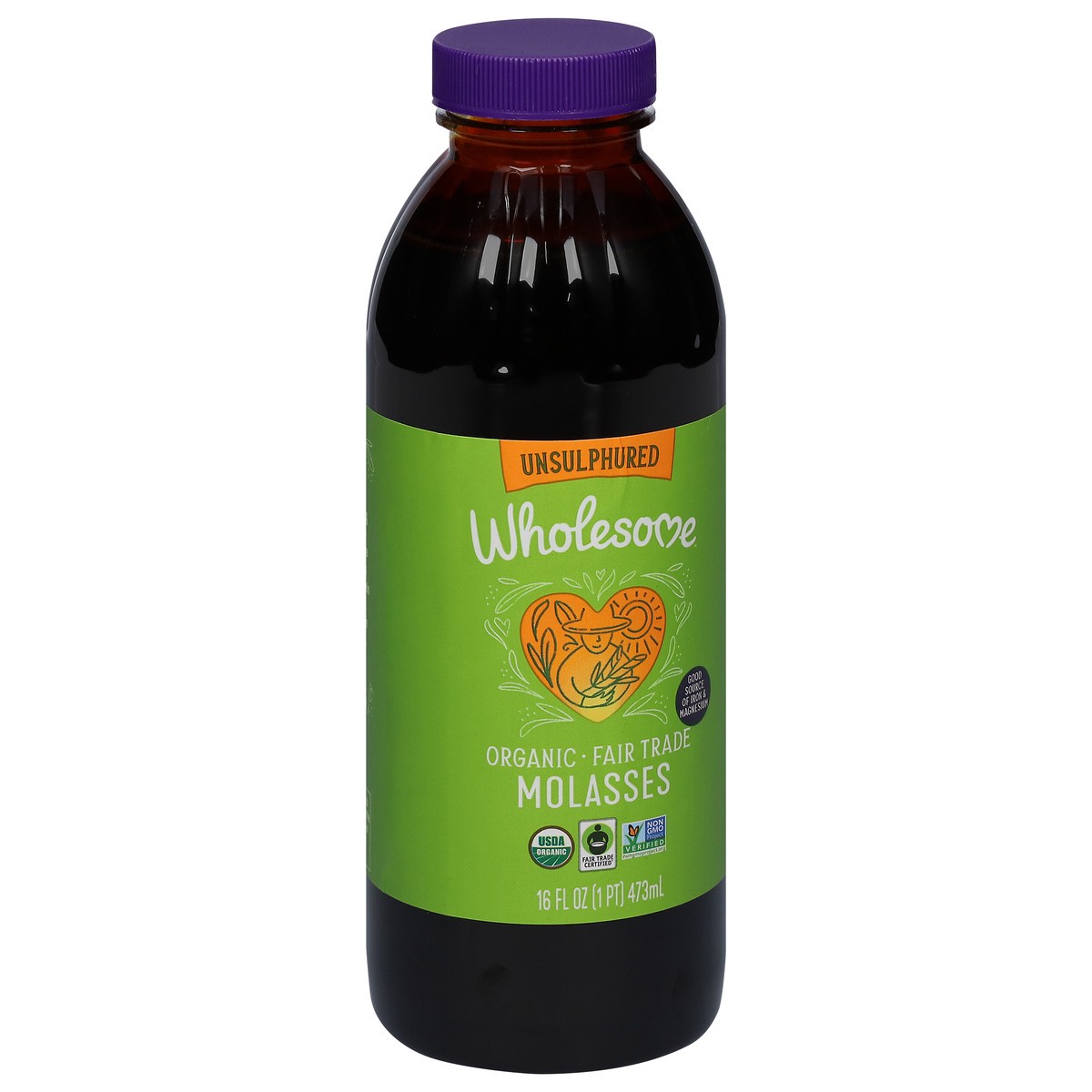 slide 5 of 9, Wholesome Organic Blackstrap Molasses, 16 oz