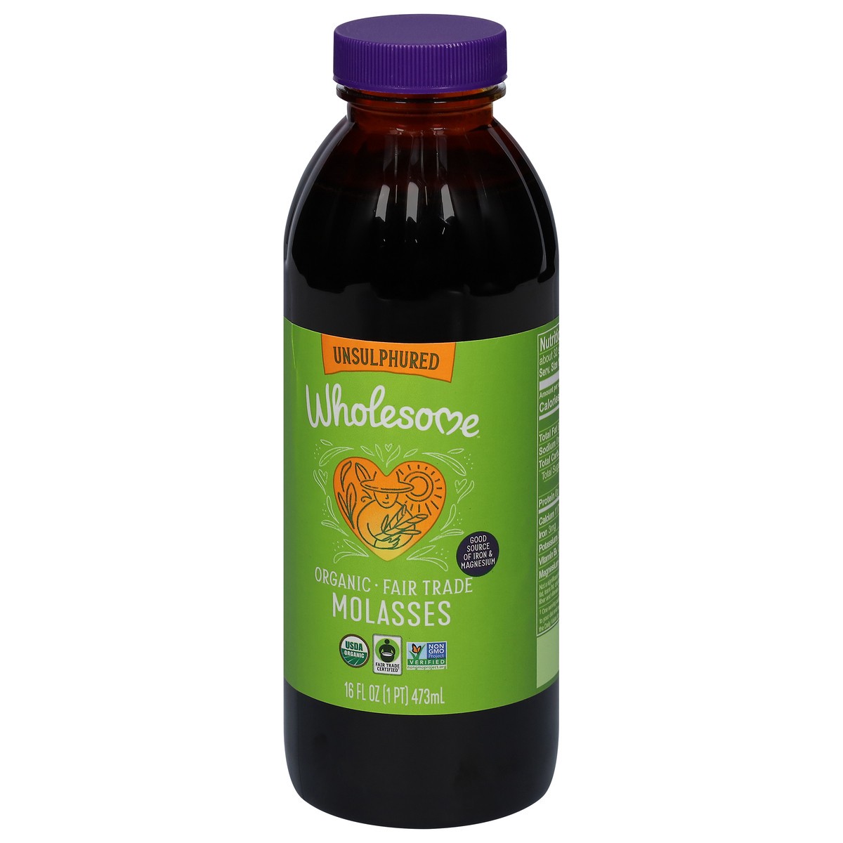 slide 9 of 9, Wholesome Organic Blackstrap Molasses, 16 oz