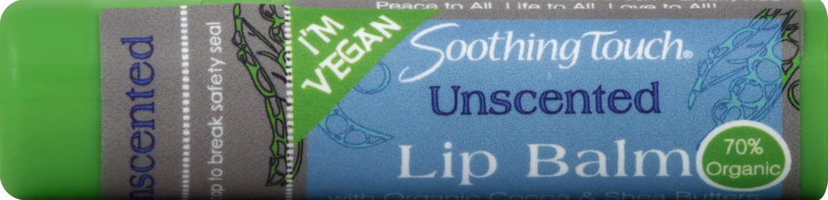 slide 3 of 4, Soothing Touch Vegan Unscented Lip Balm, 0.25 oz