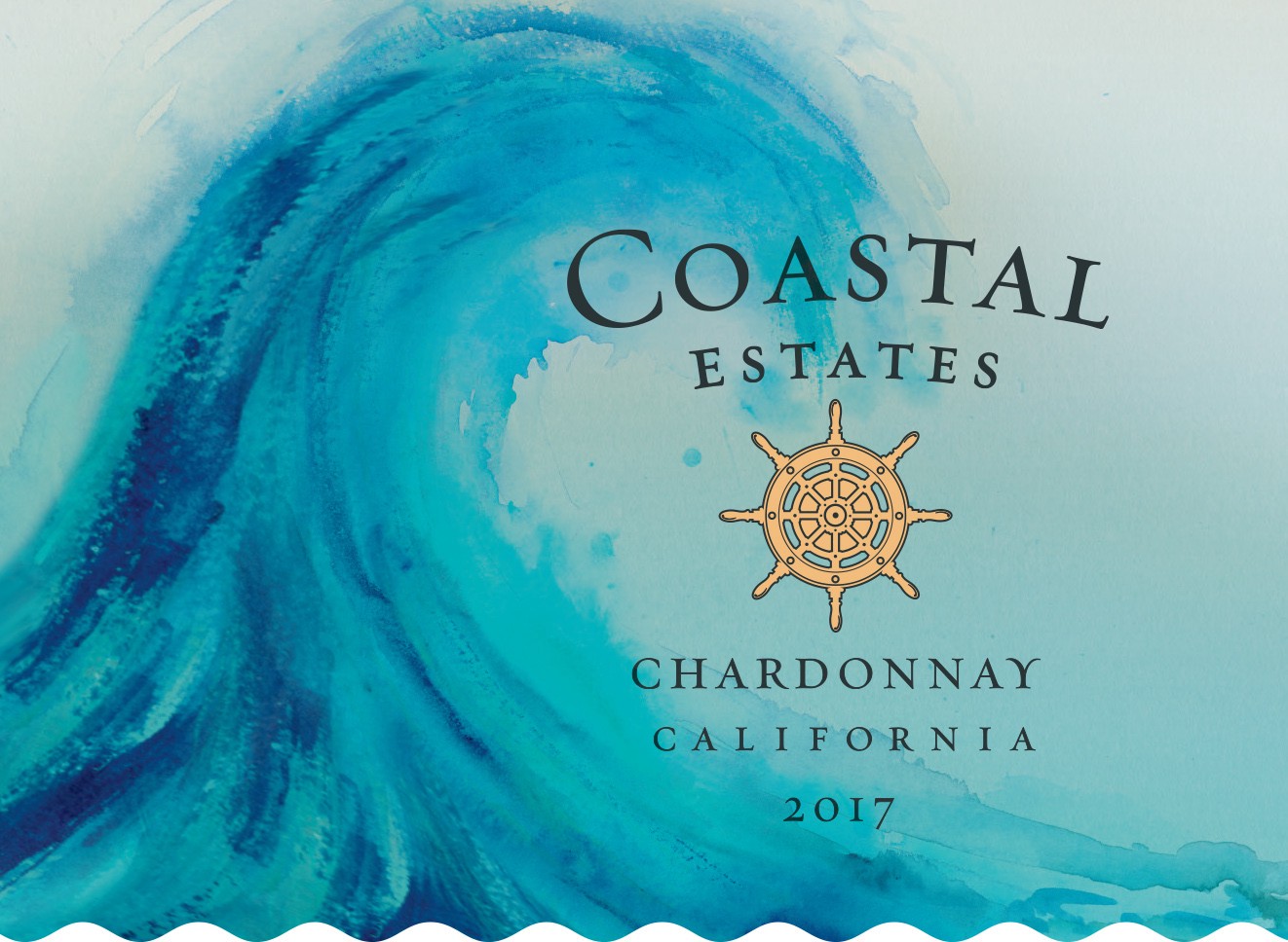 slide 2 of 4, Coastal Estates Chardonnay White Wine - 750ml, California, 750 ml