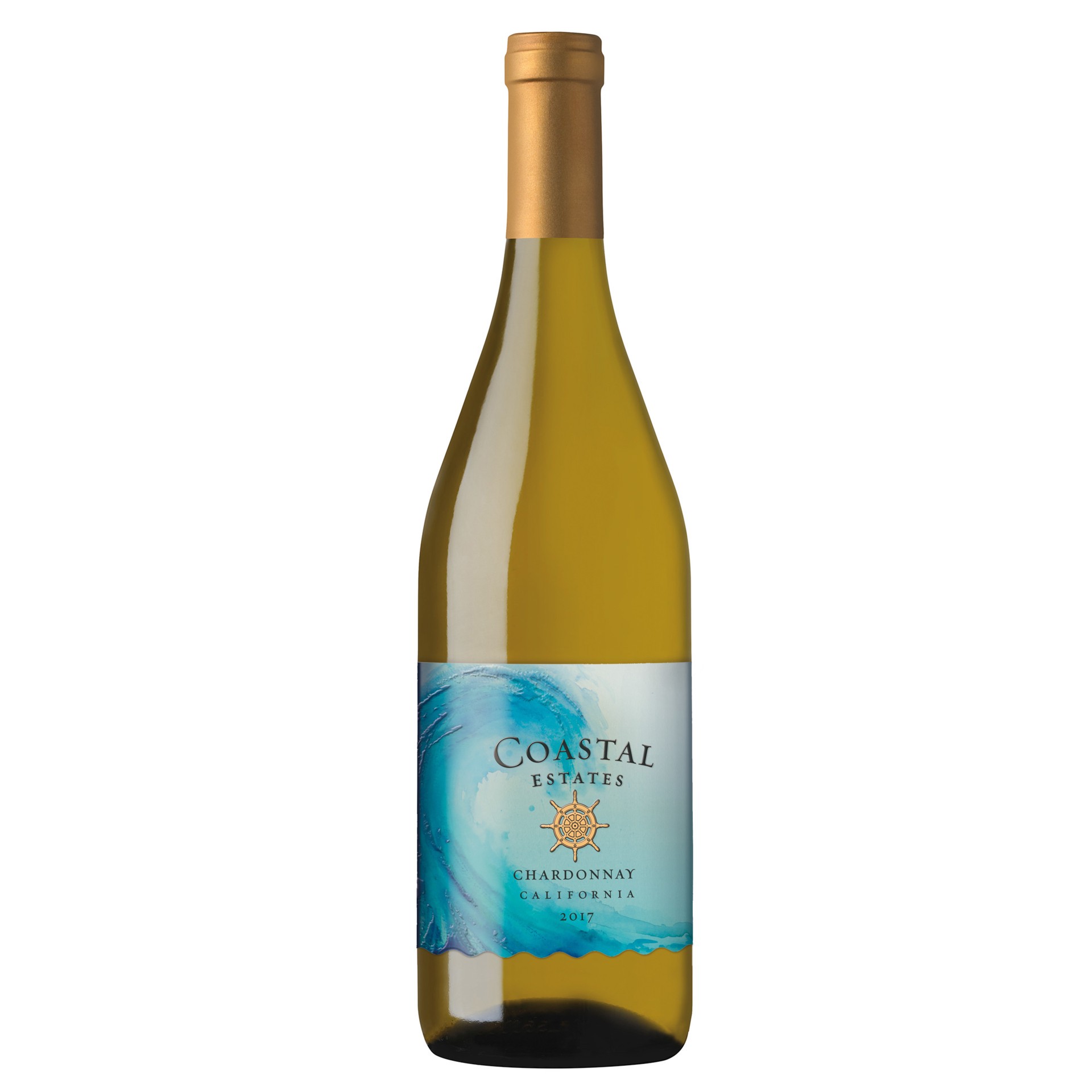 slide 1 of 4, Coastal Estates Chardonnay White Wine - 750ml, California, 750 ml