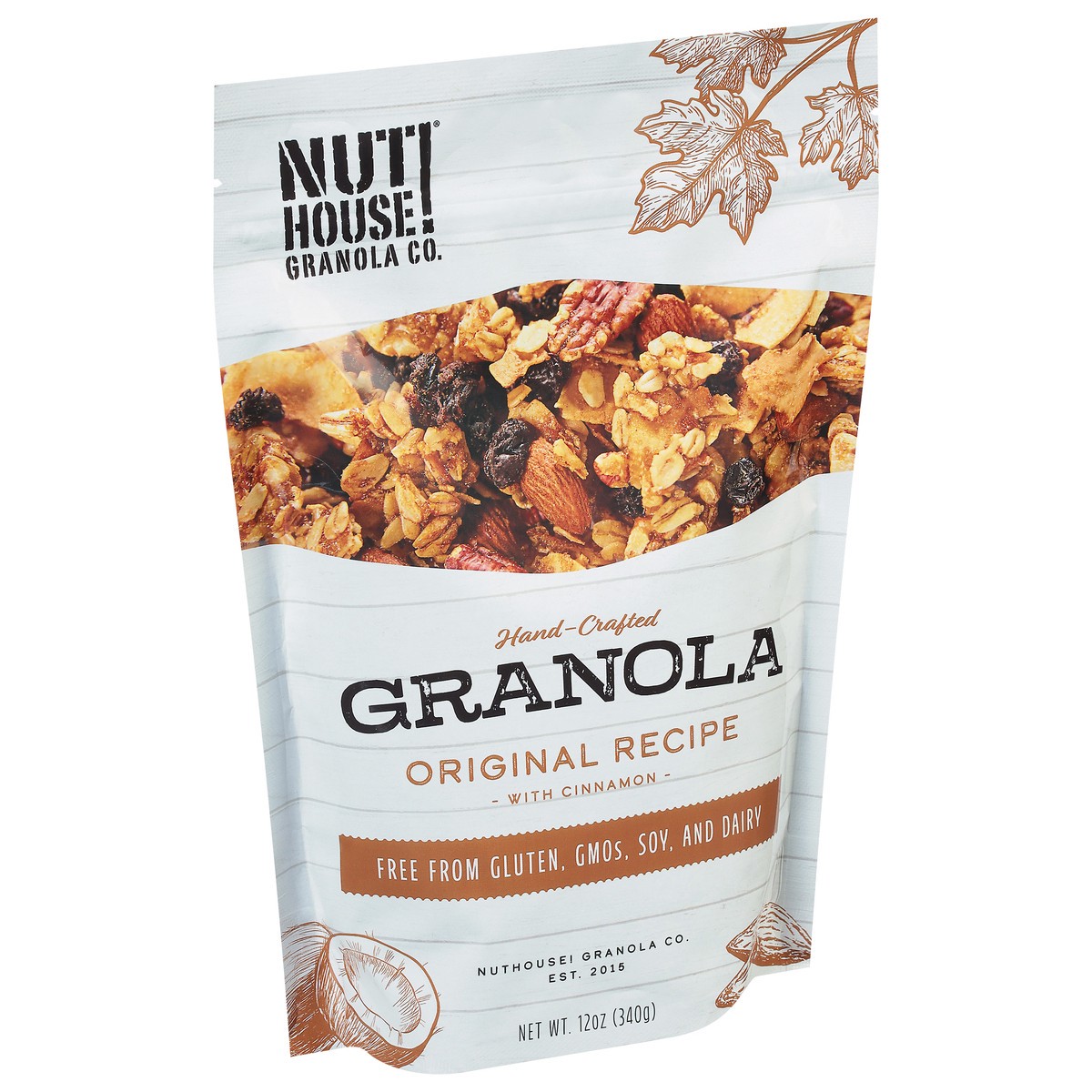 slide 2 of 9, Nut House! Granola Co. Hand-Crafted Original Recipe with Cinnamon Granola 12 oz, 12 oz