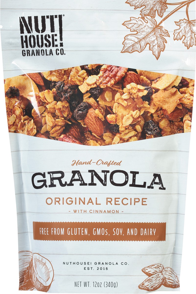 slide 3 of 9, Nut House! Granola Co. Hand-Crafted Original Recipe with Cinnamon Granola 12 oz, 12 oz