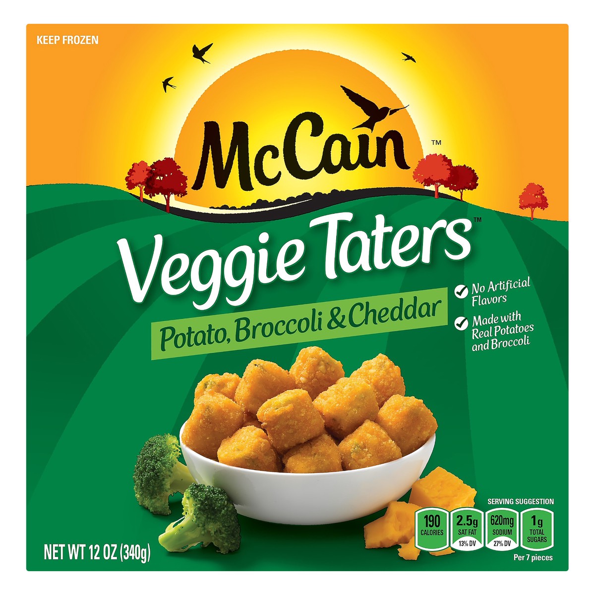 slide 9 of 12, McCain Potato, Broccoli & Cheddar Veggie Taters 12 oz, 12 oz