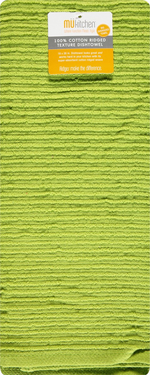 slide 1 of 9, MÜkitchen Cactus 100% Cotton Ridged Texture Dishtowel 1 ea, 1 ea
