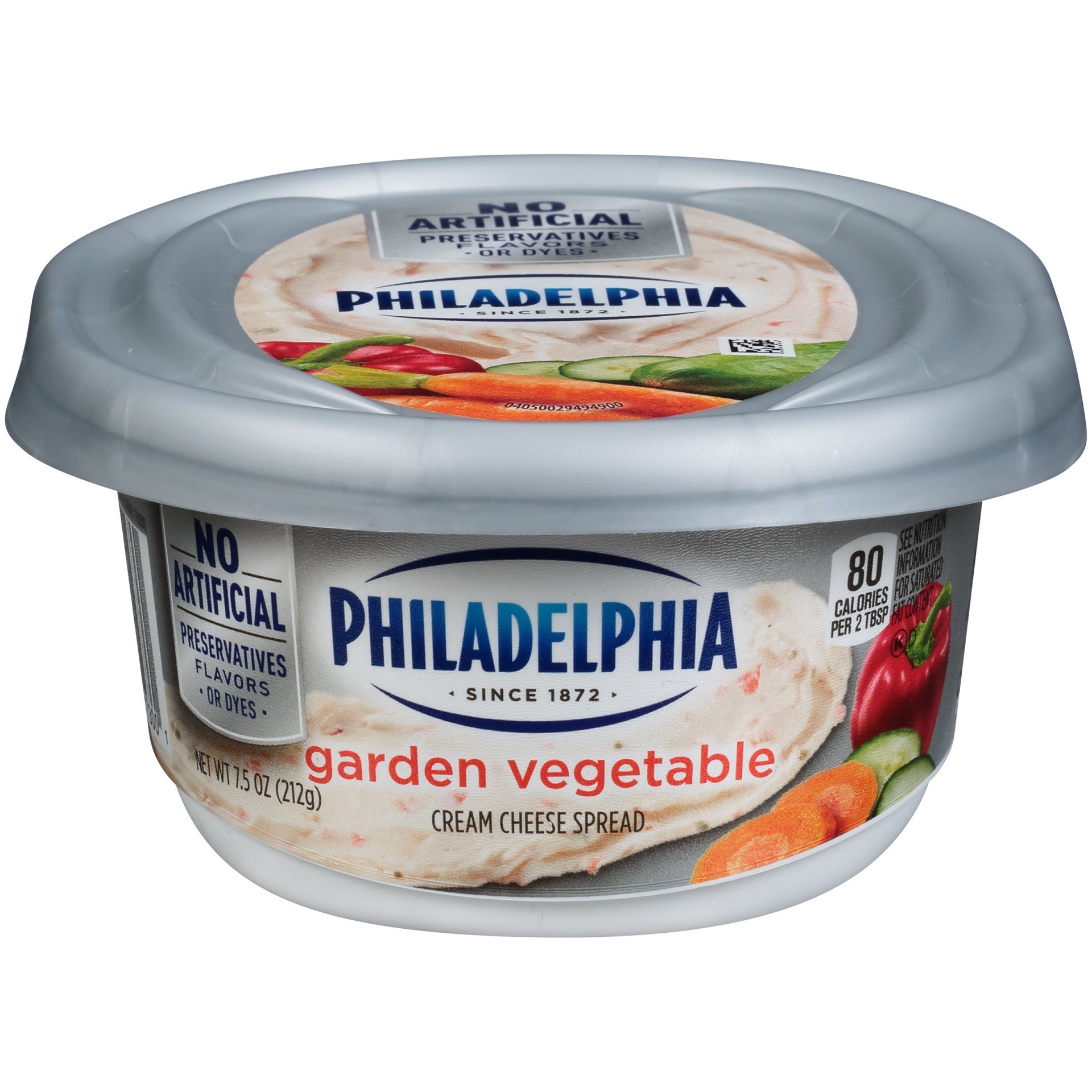 slide 1 of 1, Philadelphia Garden Vegetable Cream Cheese Spread, 7.5 oz