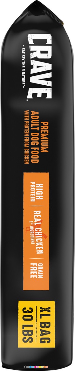 slide 4 of 10, CRAVE Premium Adult Dog Food 30 lb, 30 lb