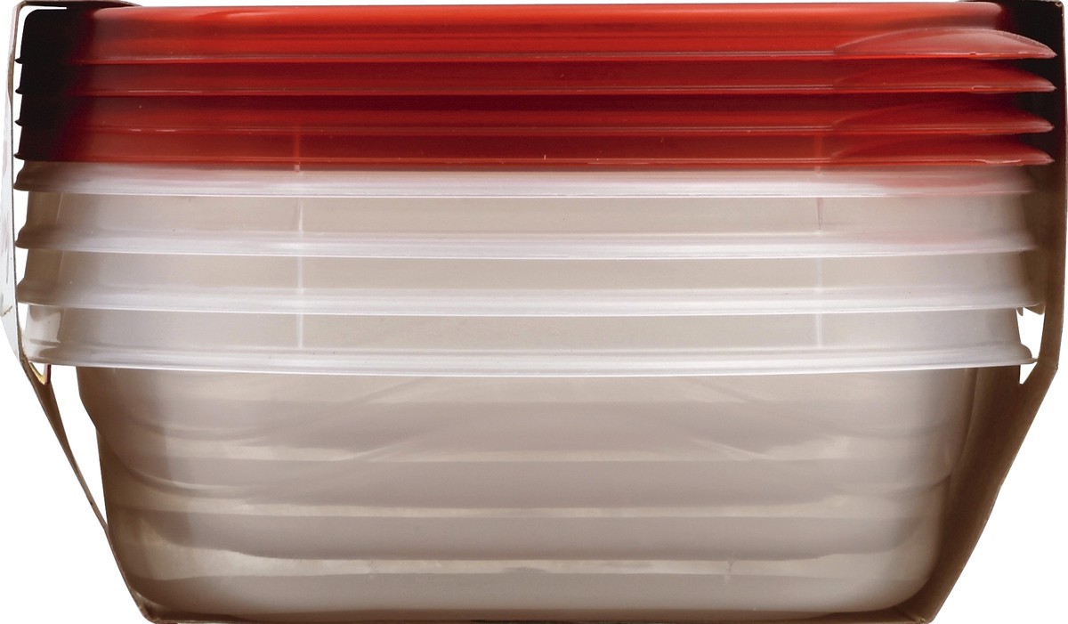 slide 3 of 5, Rubbermaid Takealongs Squares - Clear, 4 ct; 23 oz