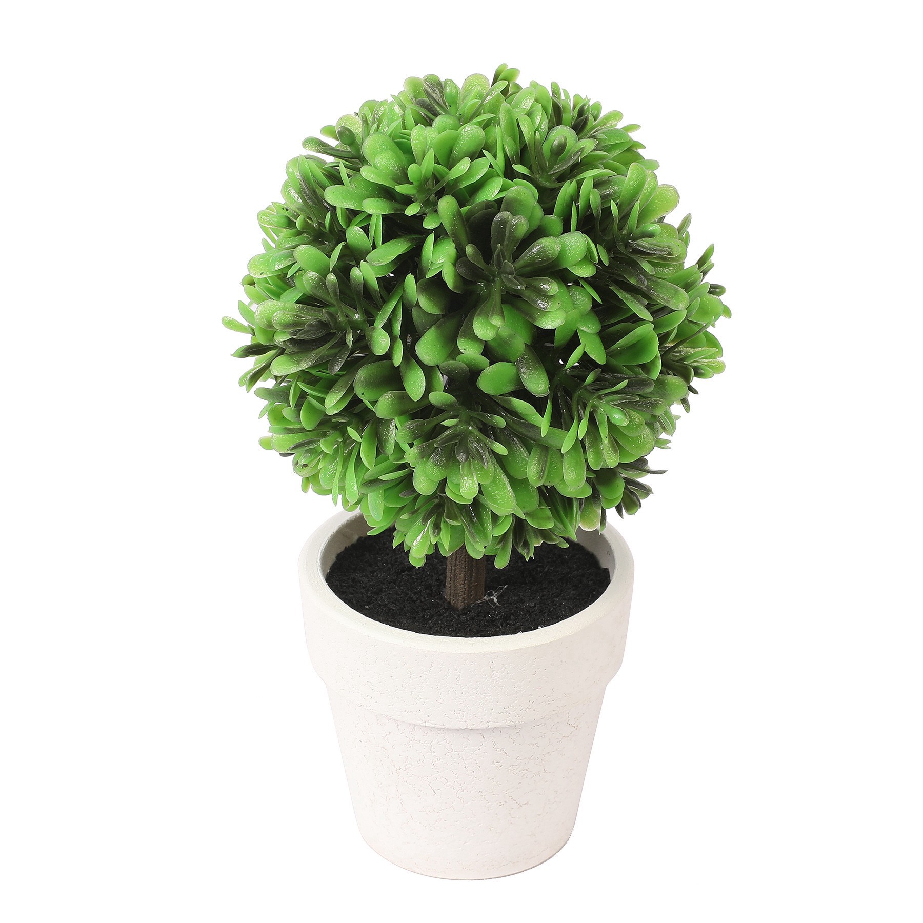 slide 2 of 3, 6.75" Premade Green Boxwood Ball Topiaries In Plastic Pots, 3ct. By Ashland, 3 ct