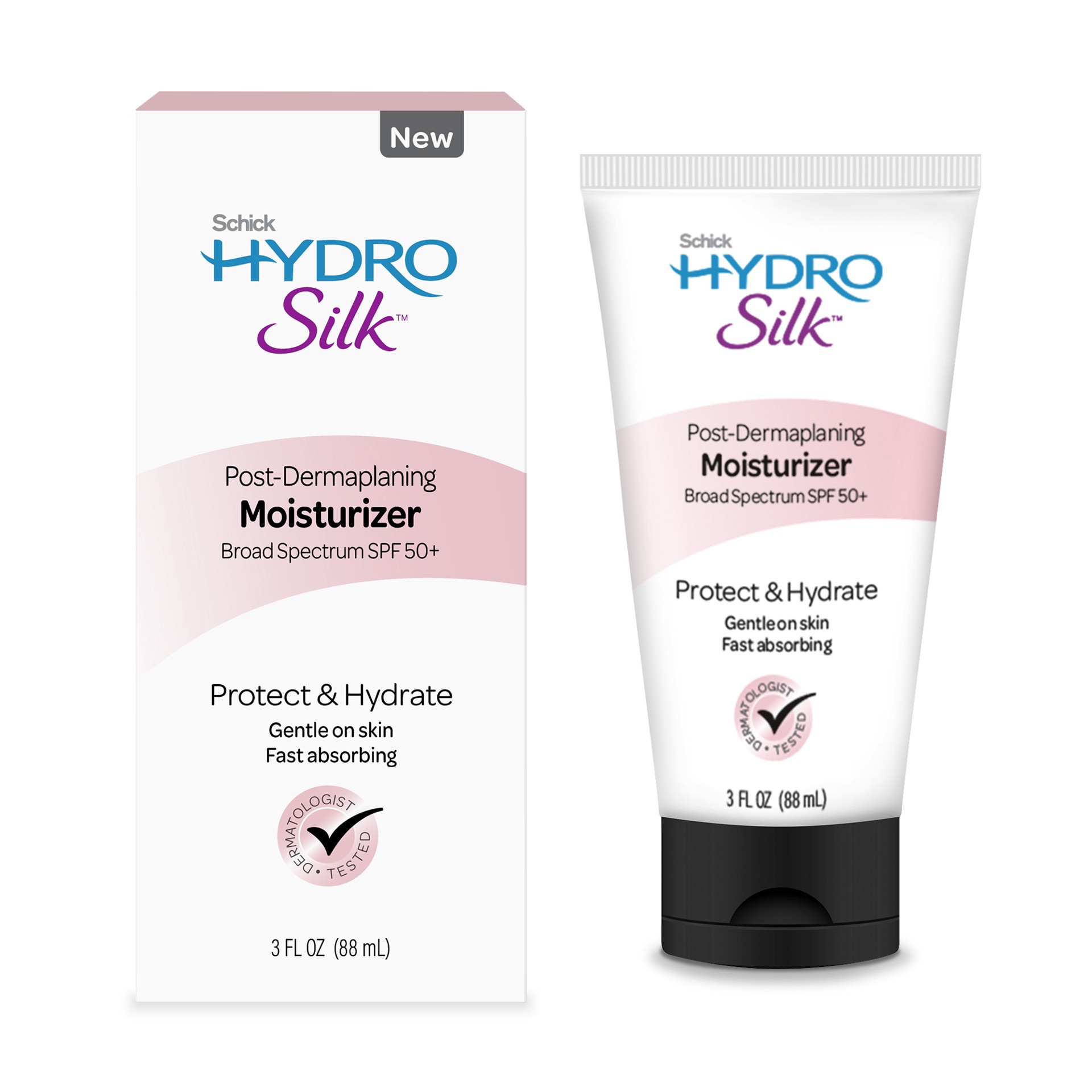slide 1 of 7, Schick Hydro Silk Post-Dermaplaning Moisturizer, 3 oz