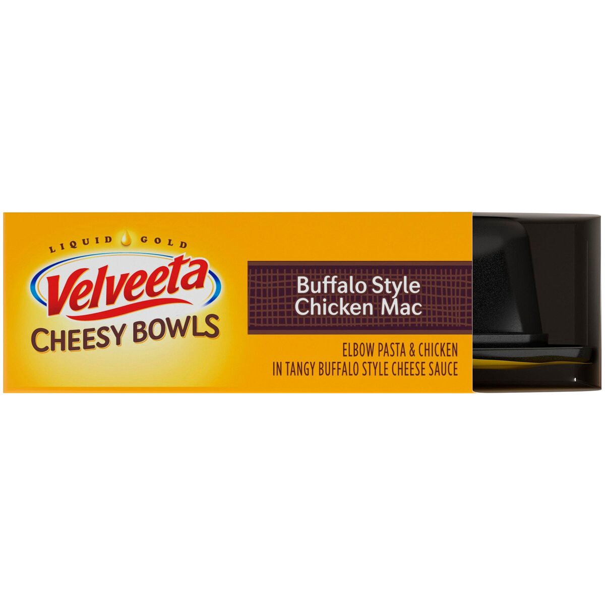 slide 7 of 8, Velveeta Cheesy Bowls Buffalo Style Chicken Mac with Buffalo Style Cheese Sauce Microwavable Meal, 9 oz Tray, 255 g