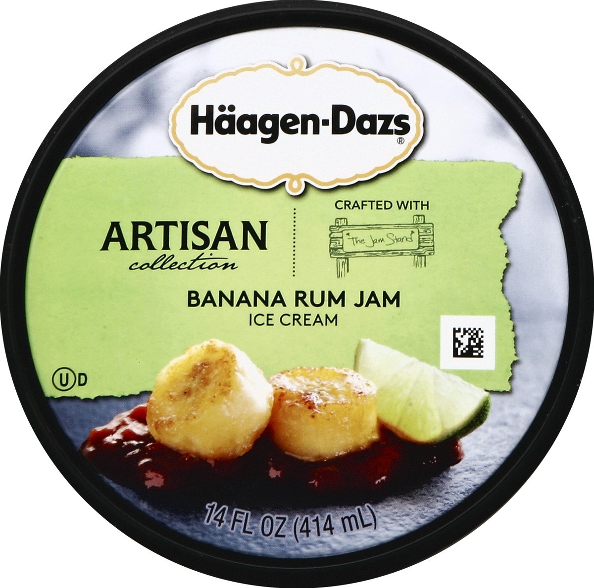 slide 2 of 3, Häagen-Dazs Banana Rum Jam Artisan Collection Ice Cream, 14 oz