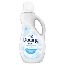 Downy Free & Gentle Liquid Fabric Softener, 44 fl oz, 60 Loads, Hypoallergenic, Sensitive Skin Friendly Fabric Conditioner Liquid