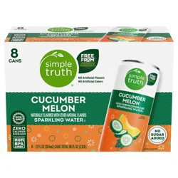 Simple Truth® Cucumber Melon Sparkling Seltzer Water Cans