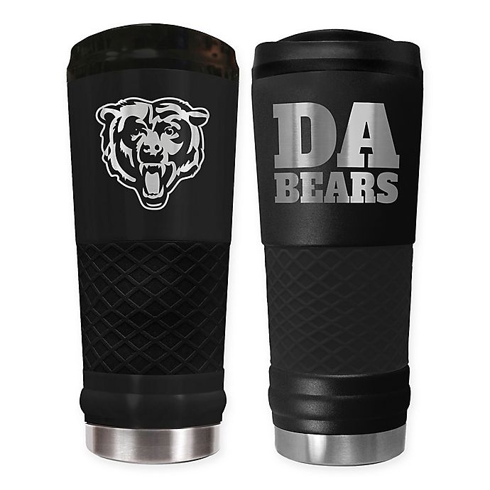 slide 1 of 1, NFL Chicago Bears Powder Coated Stealth Draft Tumbler, 24 oz