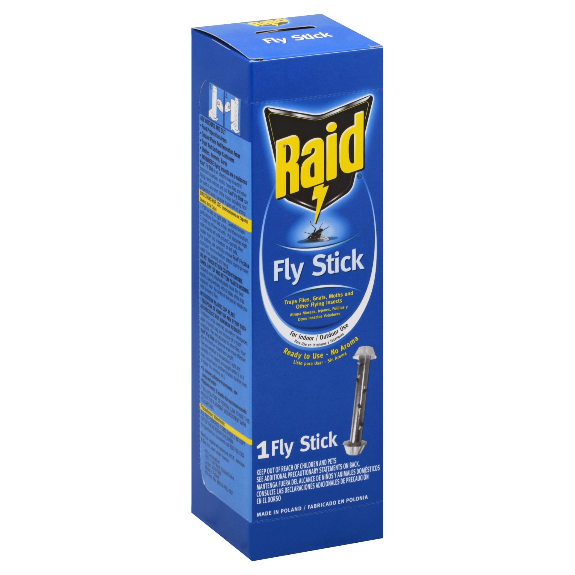 slide 1 of 6, Raid Jumbo Fly Stick, 1 ct