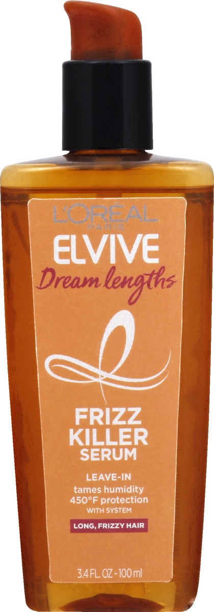 L'Oreal Paris Elvive Dream Lengths Frizz Killer Leave-In Serum, 3.4 Ounce