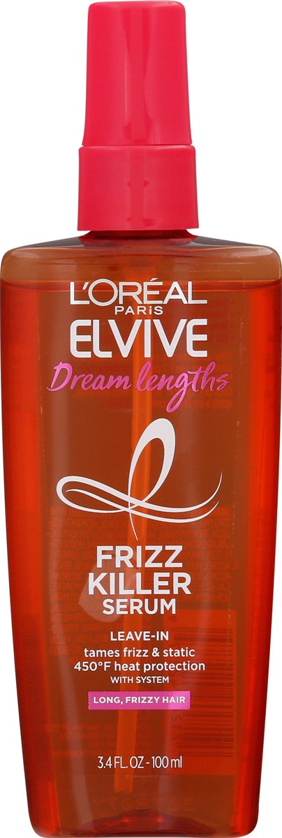 slide 1 of 36, L'oreal Elvive Dream Lengths Long Frizzy Hair Frizz Killer Leave-In Serum 3.4 fl oz, 3.4 fl oz