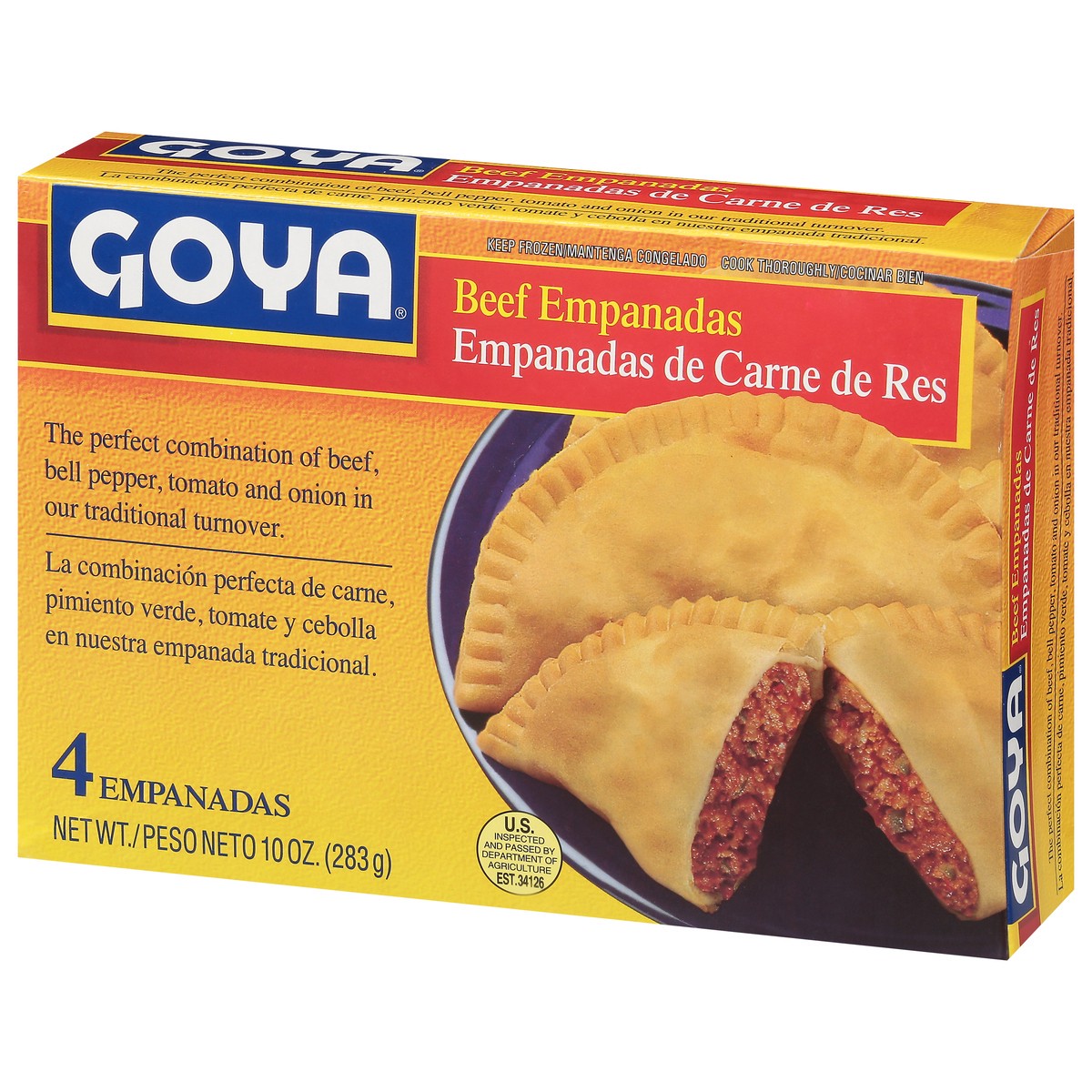 slide 3 of 9, Goya Beef Empanadas 4 ea, 4 ct