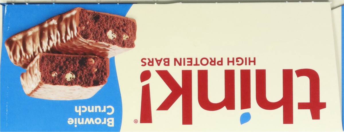 slide 3 of 12, think! Brownie Crunch High Protein Bars 10 - 2.1 oz Bars, 10 ct