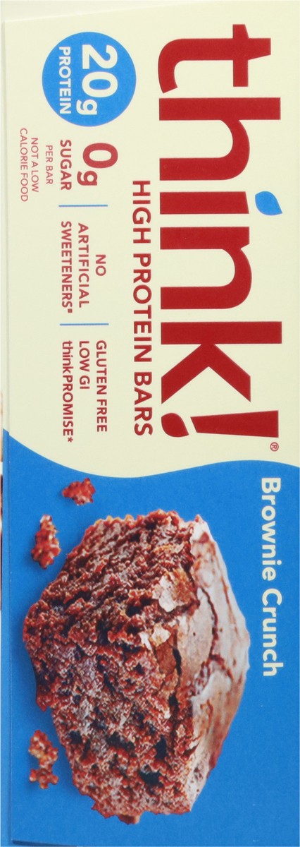 slide 6 of 12, think! Brownie Crunch High Protein Bars 10 - 2.1 oz Bars, 10 ct