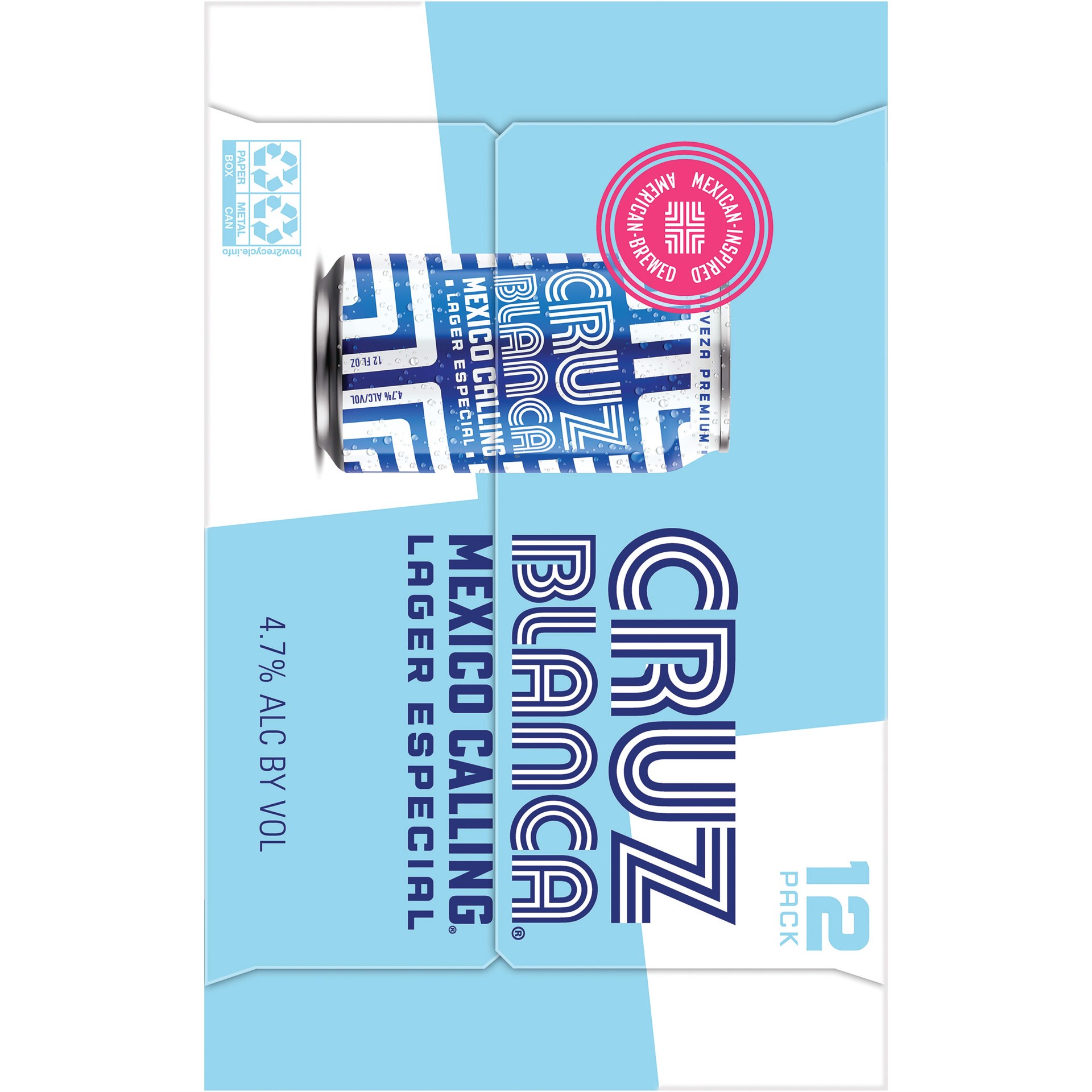 slide 2 of 5, Cruz Blanca Mexico Calling Lager Beer, 12 ct