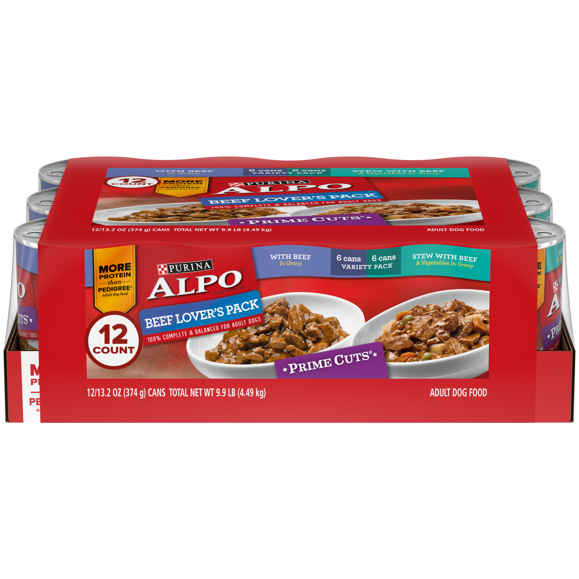 slide 1 of 9, Purina Alpo Variety Pack Prime Cuts 12Ct Dog Food, 12 ct