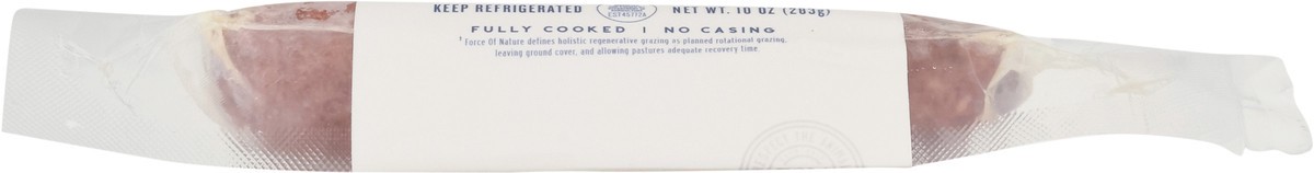 slide 12 of 14, Force of Nature Bison and Beef Link Sausage with Jalapeno + Cheddar, 10 oz