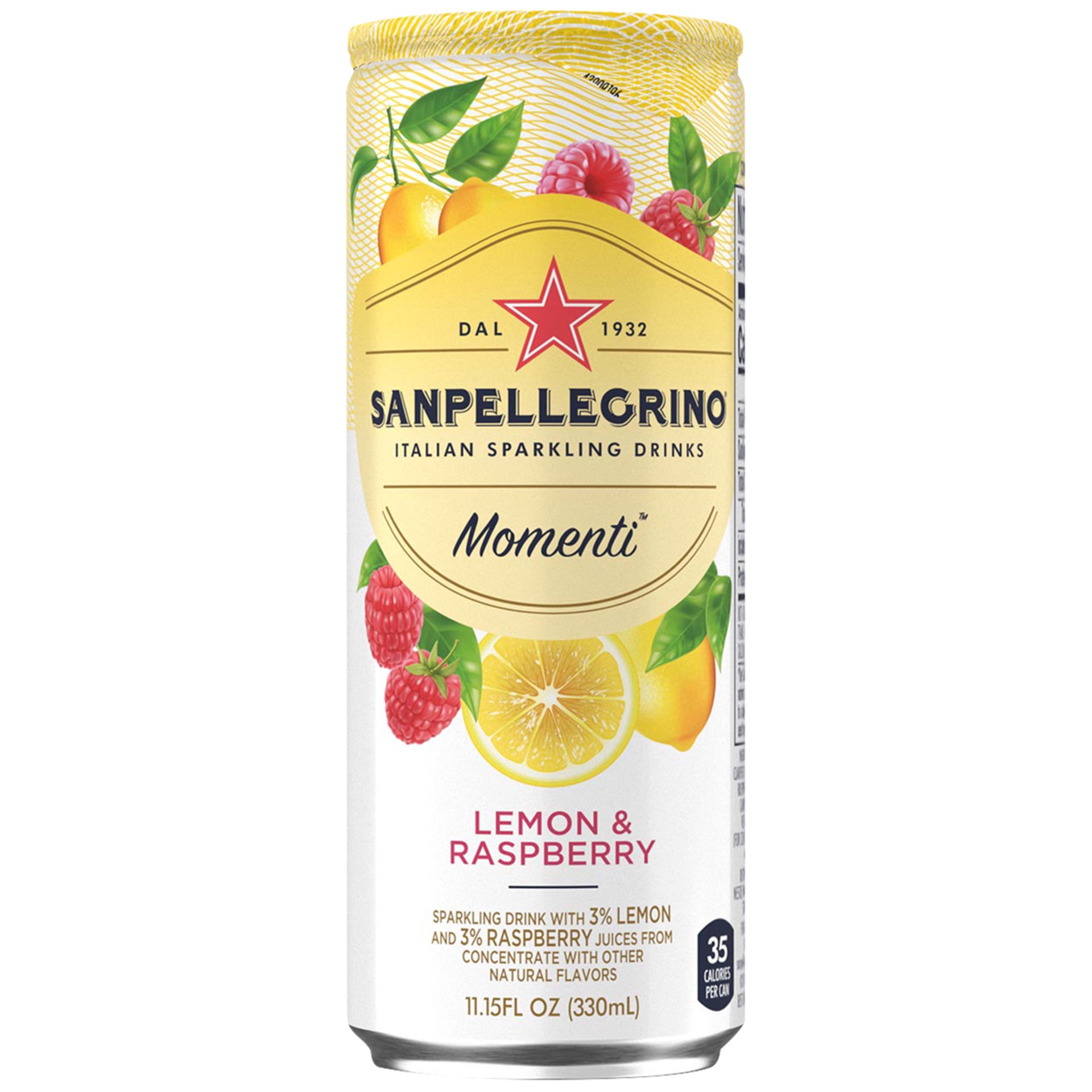 slide 1 of 1, San Pellegrino Momenti Lemon and Raspberry Flavored Sparkling Drink- 11.15 oz, 11.15 oz