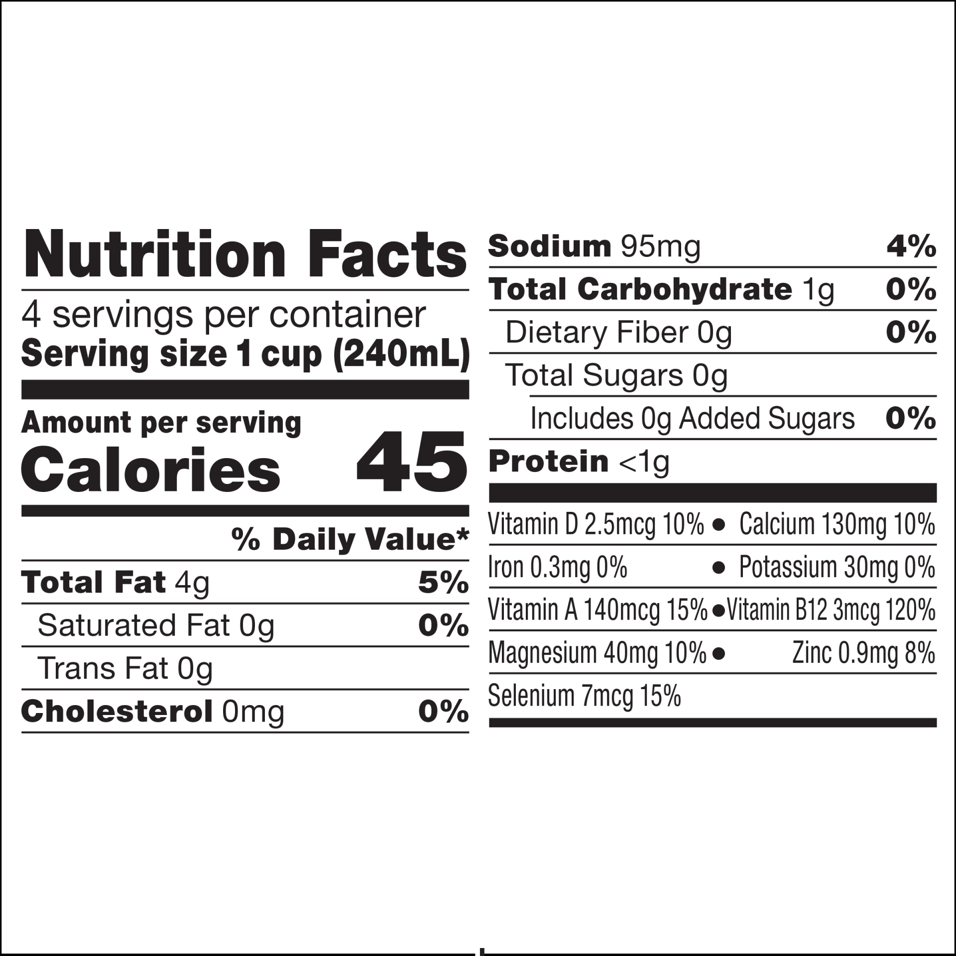 slide 7 of 7, So Delicious Unsweetened Cashew Milk, 32 fl oz