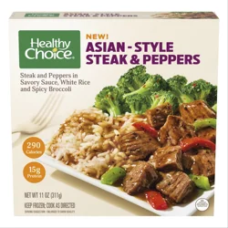 Healthy Choice Asian-Style Steak and Peppers, Single Serve Frozen Meal, 11 oz.