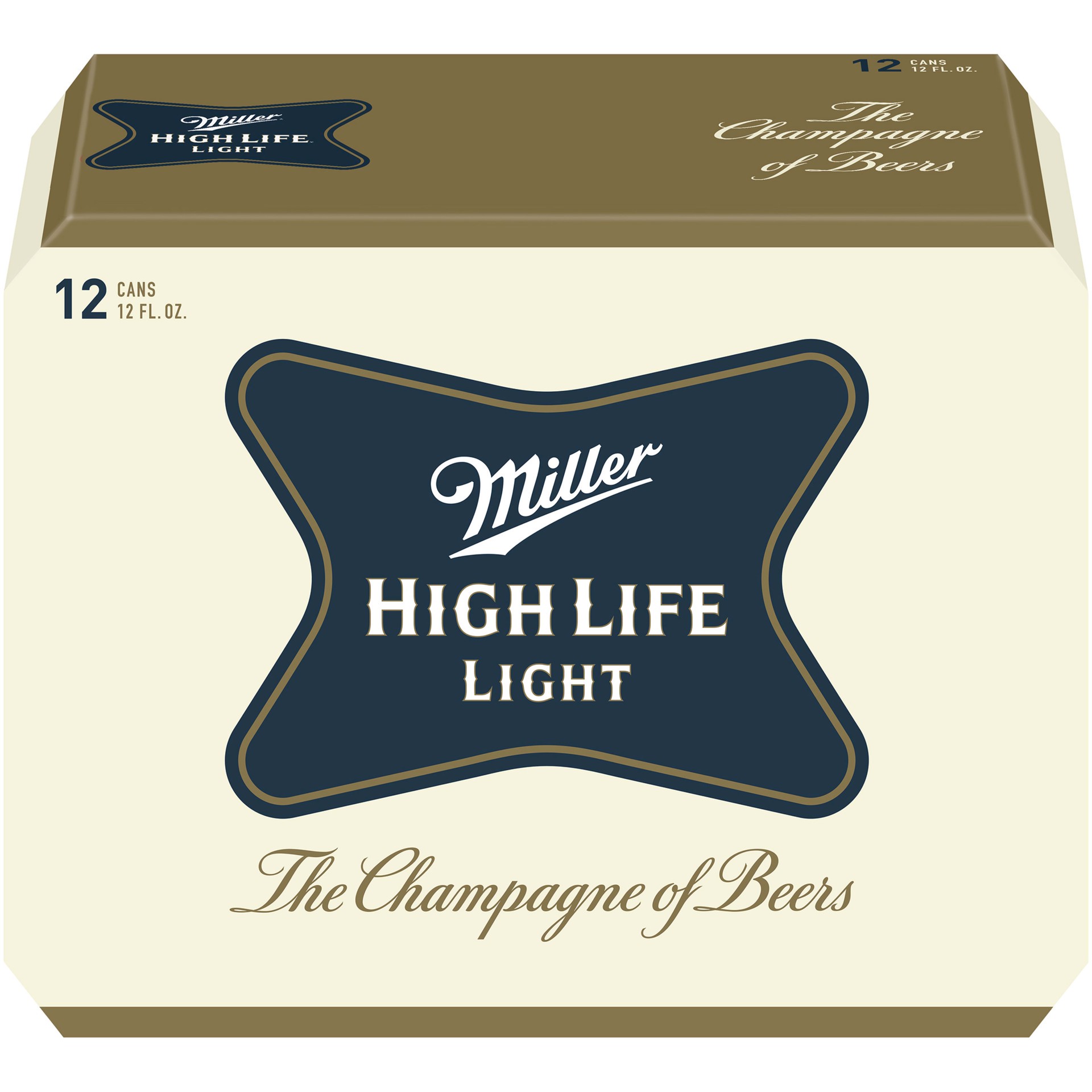 slide 3 of 4, Miller High Life Light Beer 12 - 12 fl oz Cans, 12 ct; 12 oz