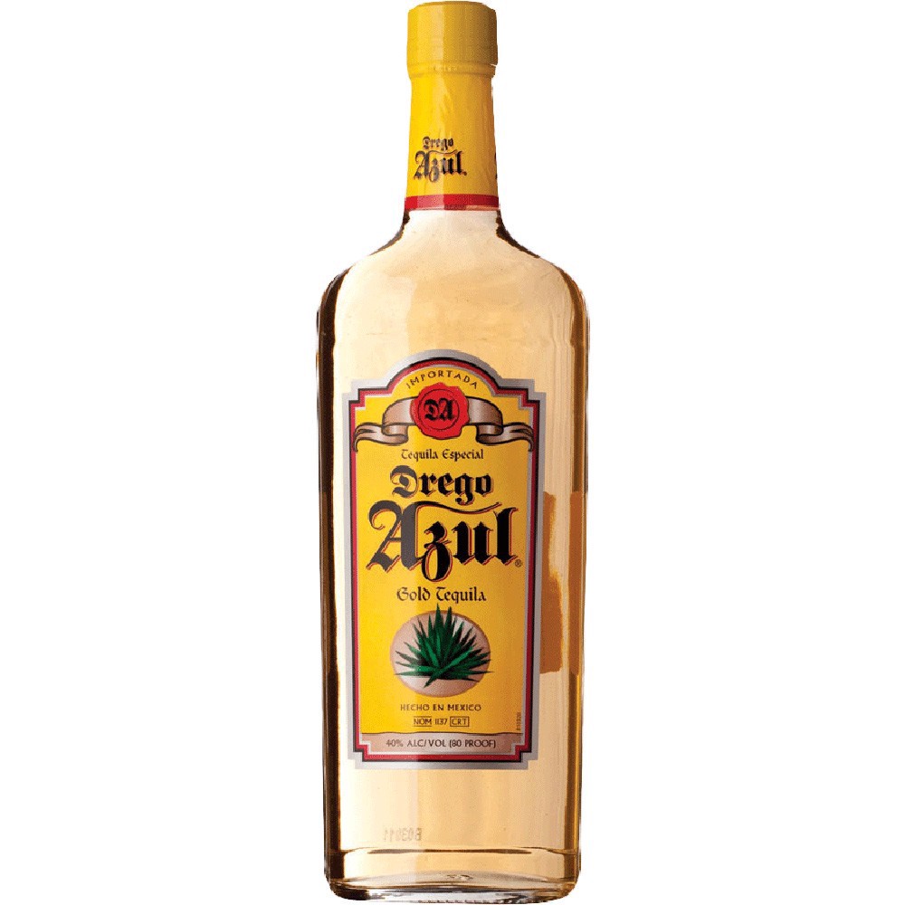 slide 1 of 1, Drego Azul Gold Tequila, 750 ml