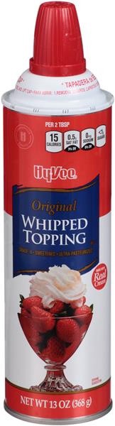 slide 1 of 1, Hy-Vee Original Whipped Topping, 13 oz