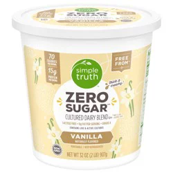 Simple Truth Zero Sugar Lactose Free Vanilla Yogurt
