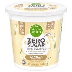 Simple Truth Zero Sugar Lactose Free Vanilla Yogurt
