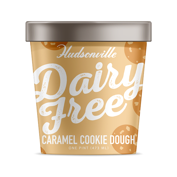 slide 1 of 1, Hudsonville Caramel Cookie Dough Dairy Free, 16 oz