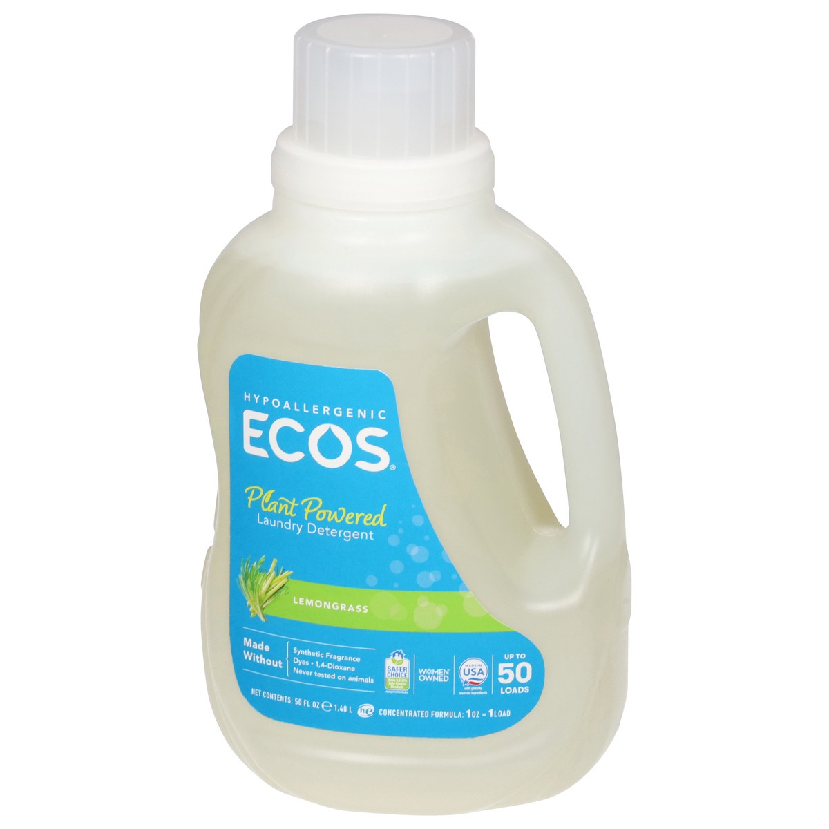 slide 2 of 12, ECOS Plant Powered Lemongrass Laundry Detergent 50 fl oz, 50 fl oz