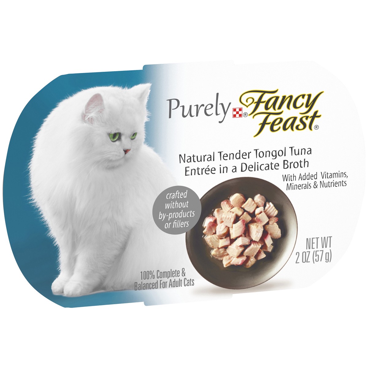 slide 6 of 9, Fancy Feast Purina Fancy Feast Natural Wet Cat Food, Purely Natural Tender Tongol Tuna Entree, 2 oz