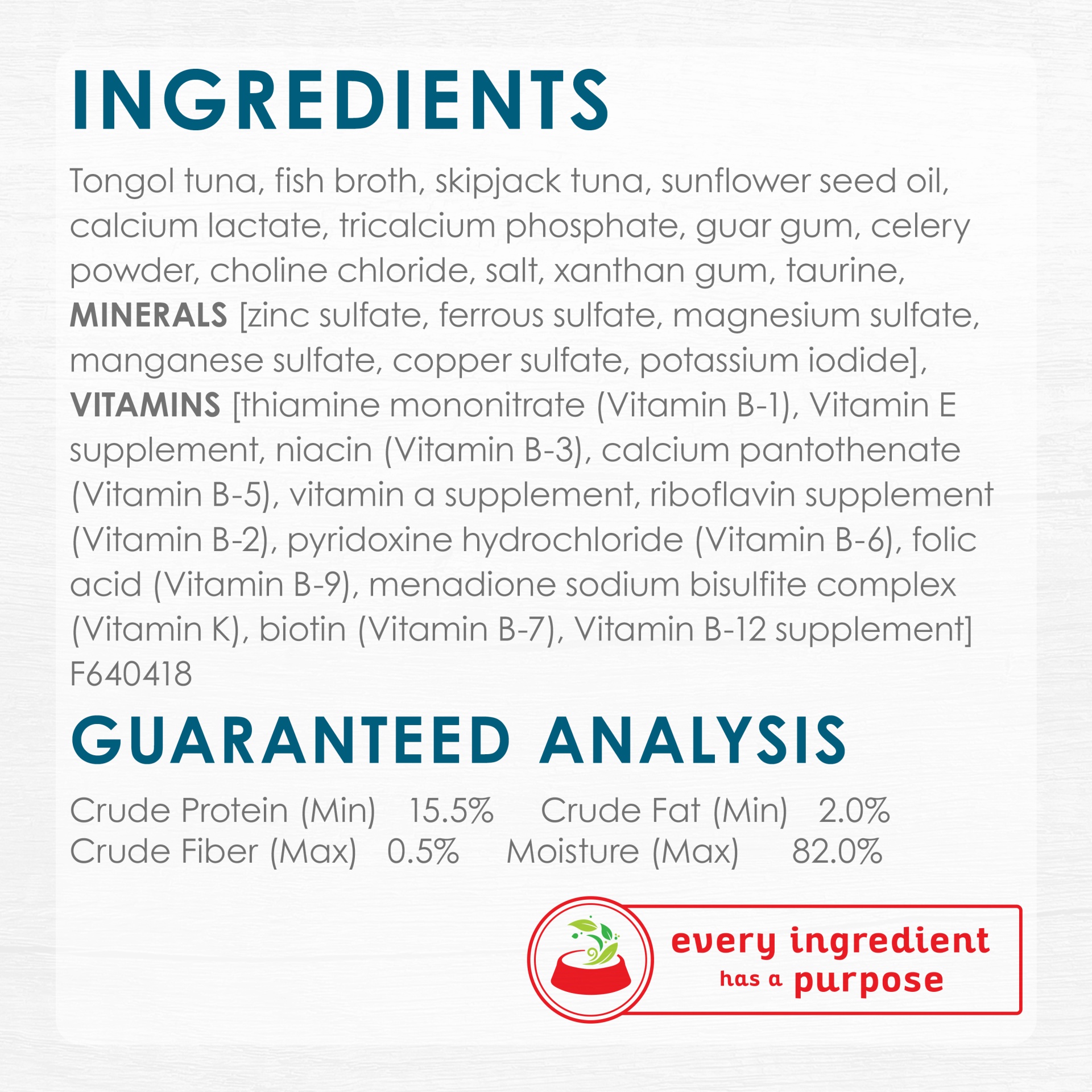 slide 3 of 6, Fancy Feast Purely Natural Tender Tongol Tuna Entree Cat Food, 2 oz