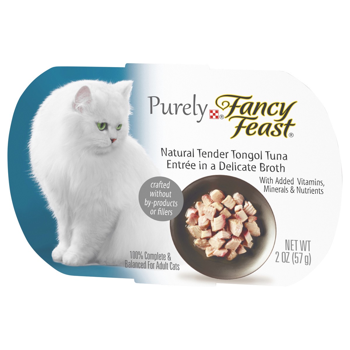 slide 7 of 9, Fancy Feast Purina Fancy Feast Natural Wet Cat Food, Purely Natural Tender Tongol Tuna Entree, 2 oz