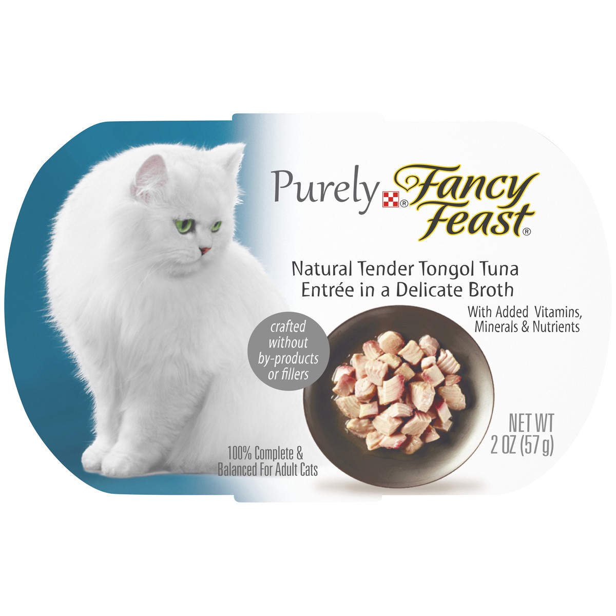 slide 3 of 9, Fancy Feast Purina Fancy Feast Natural Wet Cat Food, Purely Natural Tender Tongol Tuna Entree, 2 oz