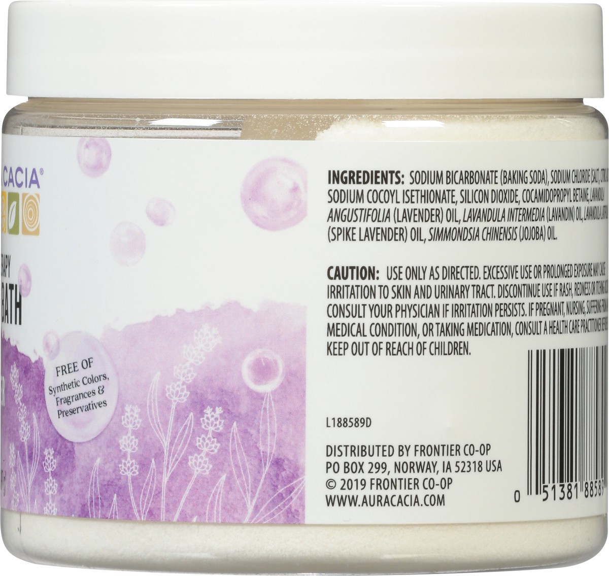 slide 2 of 9, Aura Cacia Lavender Foam Bath, 14 oz