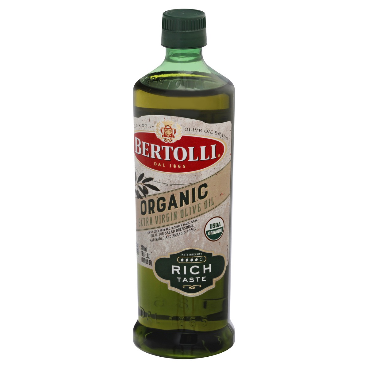 slide 3 of 9, Bertolli Organic Extra Virgin Rich Taste Olive Oil 500 ml, 500 ml