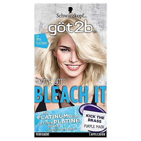 slide 1 of 1, Got2b L00a Platinum Bleach 12/50 Ml Usca - EA, 1 ct